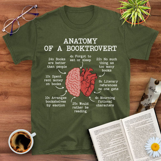 Booktrovert Anatomy T-Shirt